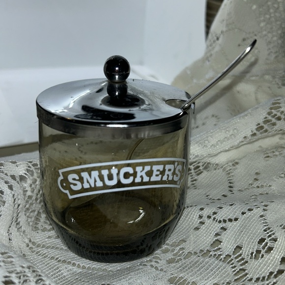 Smucker’s jelly jar with spoon. - Picture 3 of 3